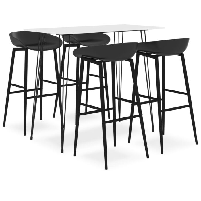 Ensemble de bar 5 pcs Blanc et noir – Image 1