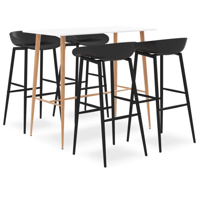 Ensemble de bar 5 pcs Blanc et noir – Image 1