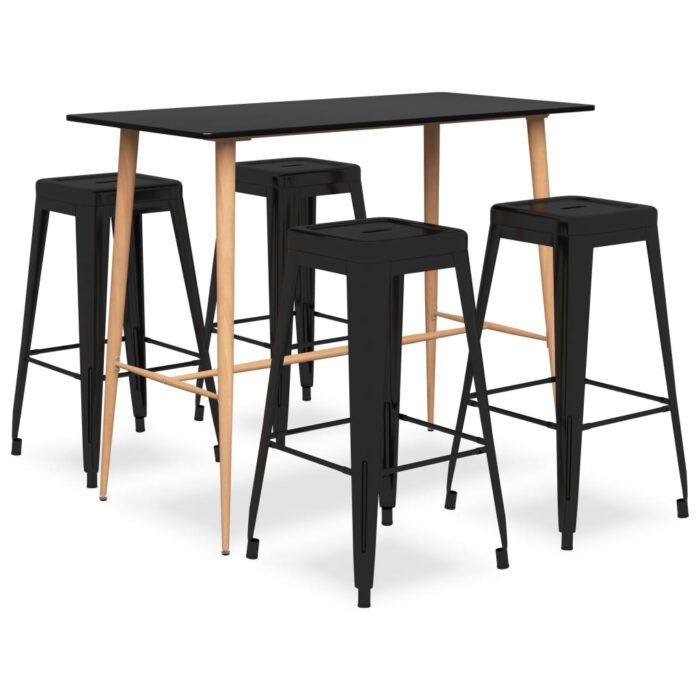 Ensemble de bar 5 pcs Noir – Image 1