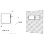 Meuble TV mural 180x30x30 cm Bois de teck massif – Image 9