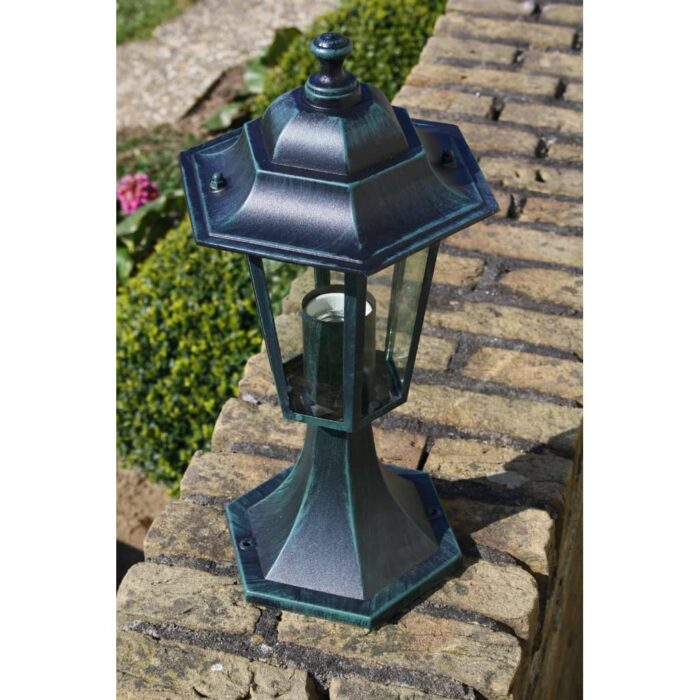 Lampes de jardin 2 pcs Vert foncé/Noir Aluminium – Image 2