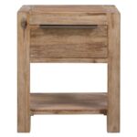 Tables de chevet avec tiroirs 2 pcs 40x30x48 cm Acacia solide – Image 2