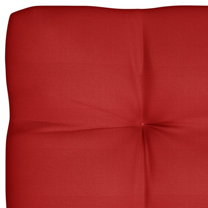 Coussin de palette rouge 120x80x12 cm tissu – Image 2