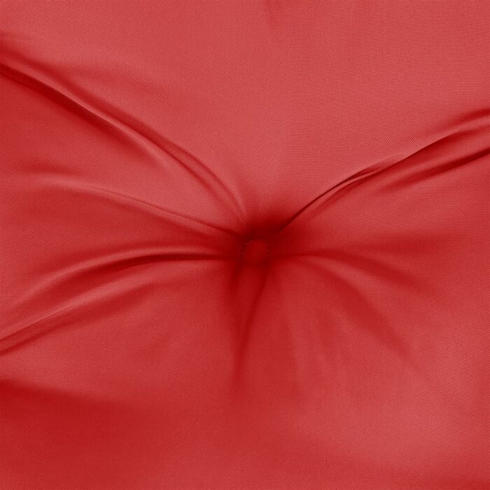 Coussin de palette rouge 120x80x12 cm tissu – Image 5