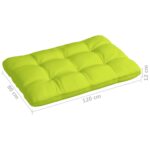 Coussins de palette lot de 5 vert vif tissu – Image 6