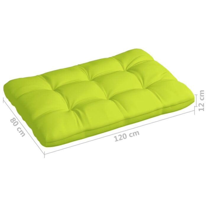 Coussins de palette lot de 5 vert vif tissu – Image 6
