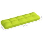 Coussins de palette lot de 5 vert vif tissu – Image 7