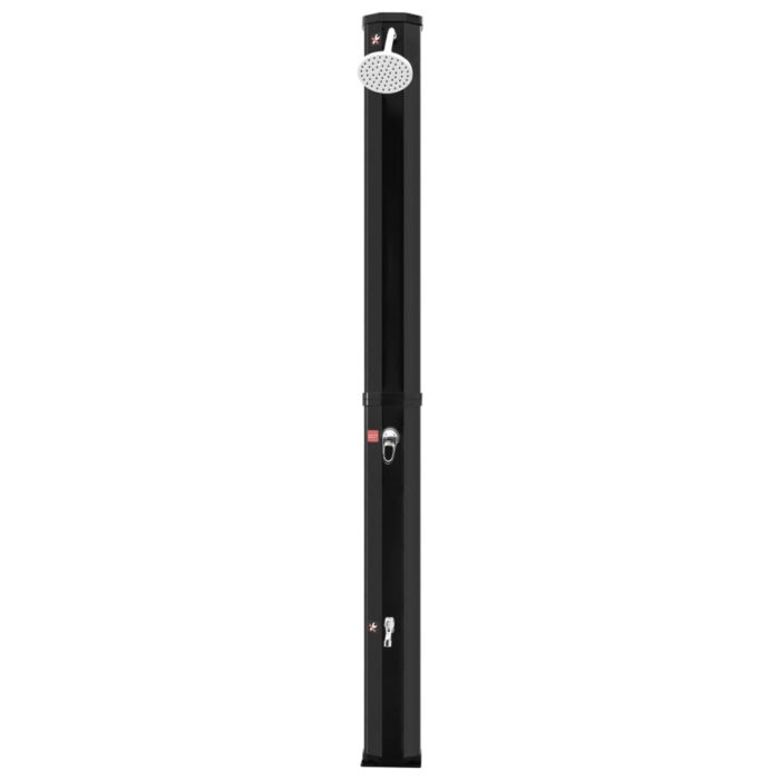 Douche solaire d'extérieur avec pomme de douche et robinet 35 L – Image 3