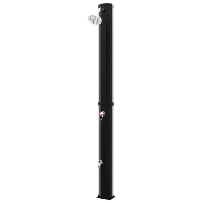 Douche solaire d'extérieur avec pomme de douche et robinet 35 L – Image 4