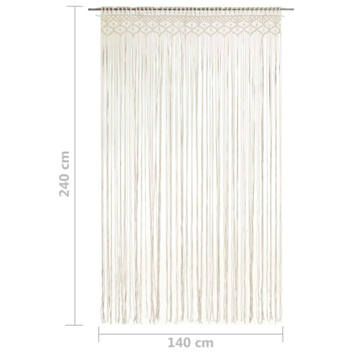 Rideau en macramé 140x240 cm Coton – Image 4