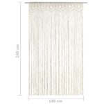 Rideau en macramé 140x240 cm Coton – Image 4