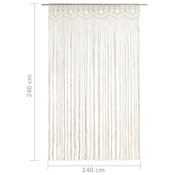 Rideau en macramé 140x240 cm Coton – Image 4