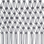 Rideau en macramé Anthracite 140x240 cm Coton – Image 3