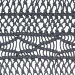 Rideau en macramé Anthracite 140x240 cm Coton – Image 3