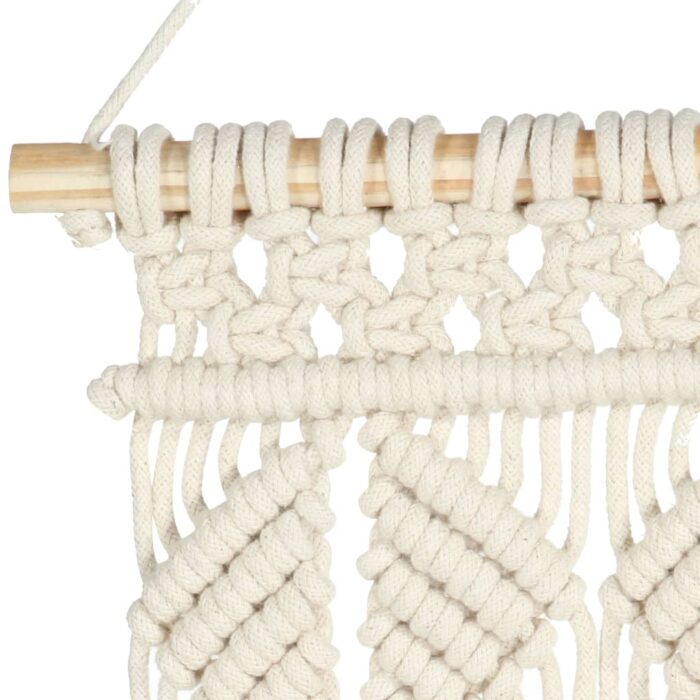 Cintre mural en macramé 40x80 cm Coton – Image 2