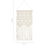 Cintre mural en macramé 40x80 cm Coton – Image 4