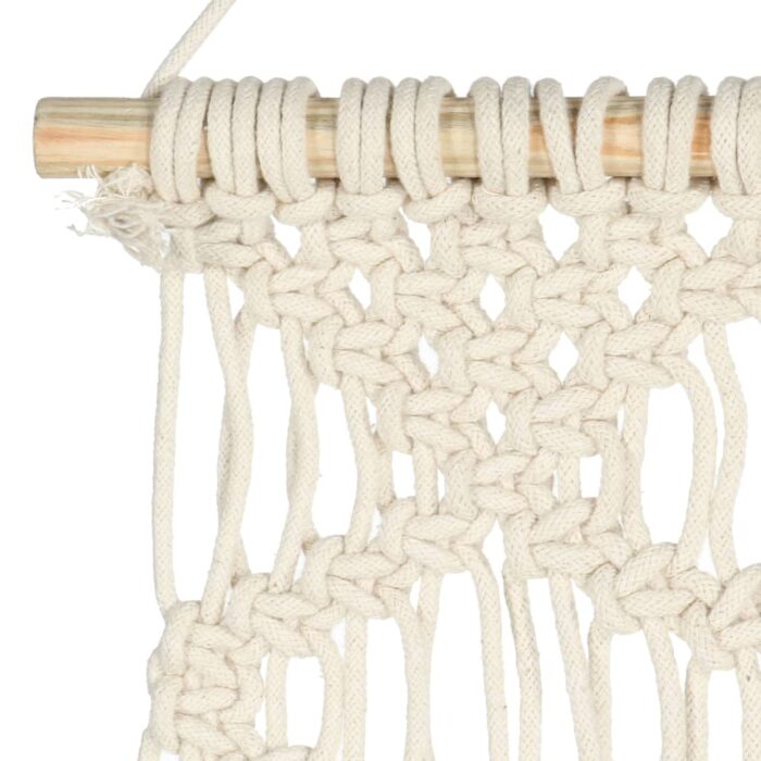 Cintre mural en macramé 40x80 cm Coton – Image 2