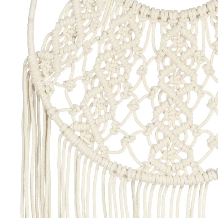Cintre mural en macramé 40x80 cm Coton – Image 2