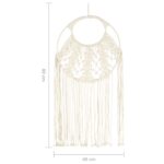 Cintre mural en macramé 40x80 cm Coton – Image 4