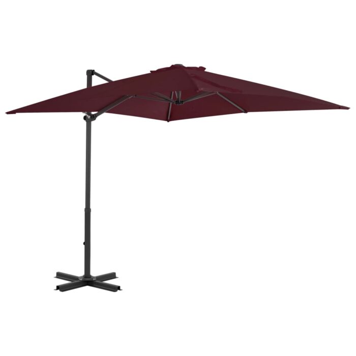 Parasol de jardin en porte-à-faux avec mât en aluminium – Image 1