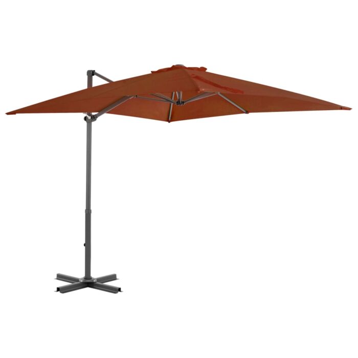 Parasol de jardin en porte-à-faux avec mât en aluminium – Image 1