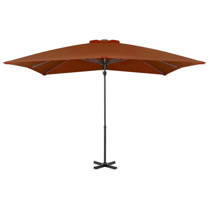Parasol de jardin en porte-à-faux avec mât en aluminium – Image 2