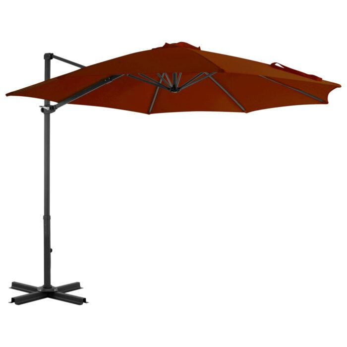 Parasol de jardin en porte-à-faux avec mât en aluminium – Image 1