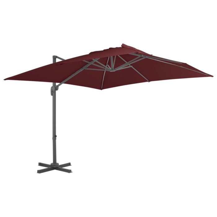 Parasol de jardin en porte-à-faux avec mât en aluminium – Image 1