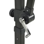 Parasol de jardin en porte-à-faux à double toit rouge bordeaux – Image 6