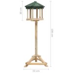 Mangeoire à oiseaux sur pied Bois de sapin 33x110 cm – Image 6