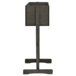 Jardinière à treillis de jardin Gris 45x30x74 cm Bois de sapin – Image 2