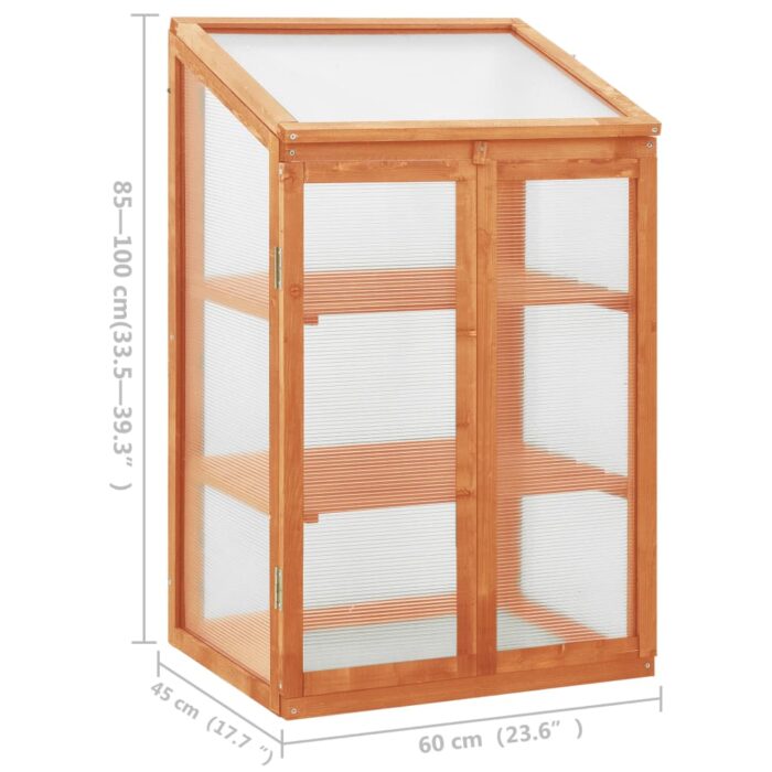 Serre 60x45x100 cm Bois de sapin – Image 6