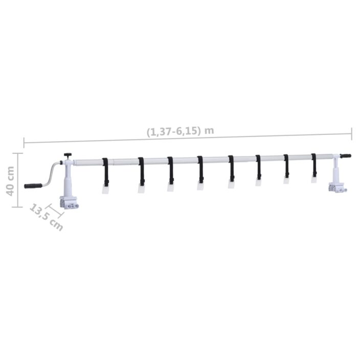 Rouleau de couverture de piscine avec base en plastique – Image 6