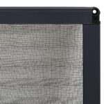 Moustiquaire plissée pour fenêtre Aluminium Anthracite 60x80 cm – Image 4