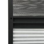 Moustiquaire plissée pour fenêtre Aluminium 80x100 cm et auvent – Image 4