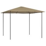Belvédère 3x3x2,6 m Taupe 160 g/m²
