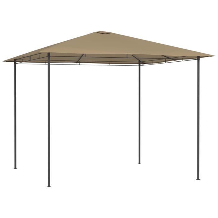 Belvédère 3x3x2,6 m Taupe 160 g/m² – Image 1