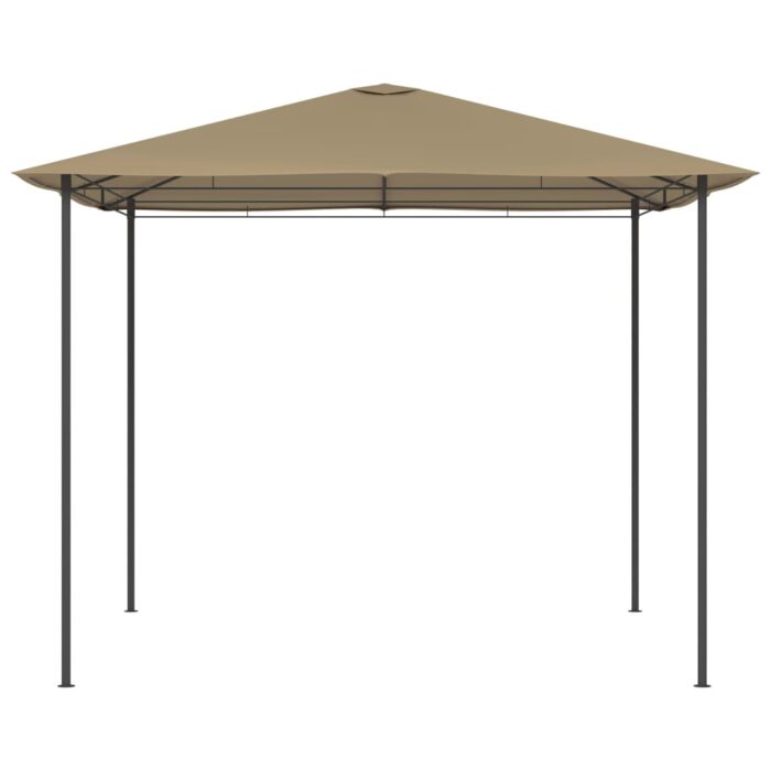 Belvédère 3x3x2,6 m Taupe 160 g/m² – Image 2