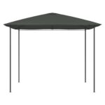 Belvédère 3x3x2,6 m Anthracite 160 g/m² – Image 2