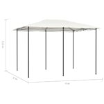 Belvédère 3x4x2,6 m Crème 160 g/m² – Image 3