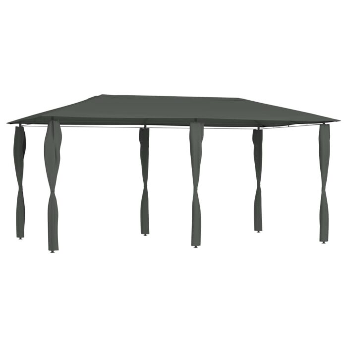 Belvédère avec revêtement de poteaux 2,98x5,3x2,59 m 160 g/m² – Image 1