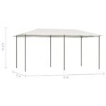 Belvédère 2,98x5,3x2,59 m Crème 160 g/m² – Image 3