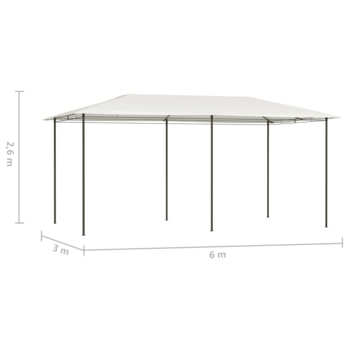 Belvédère 2,98x5,3x2,59 m Crème 160 g/m² – Image 3