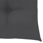 Coussins de chaise lot de 2 anthracite 40x40x7 cm tissu oxford – Image 4