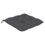 Coussins de chaise 4 pcs anthracite 40x40x7 cm tissu oxford – Image 2