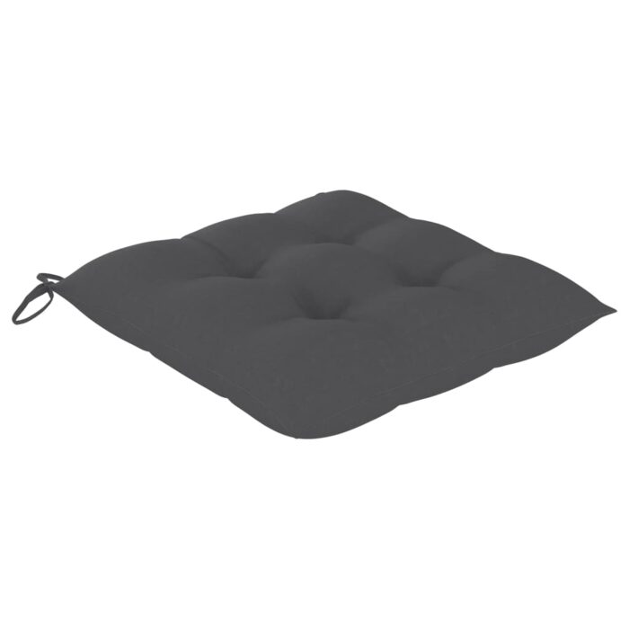 Coussins de chaise 4 pcs anthracite 40x40x7 cm tissu oxford – Image 2
