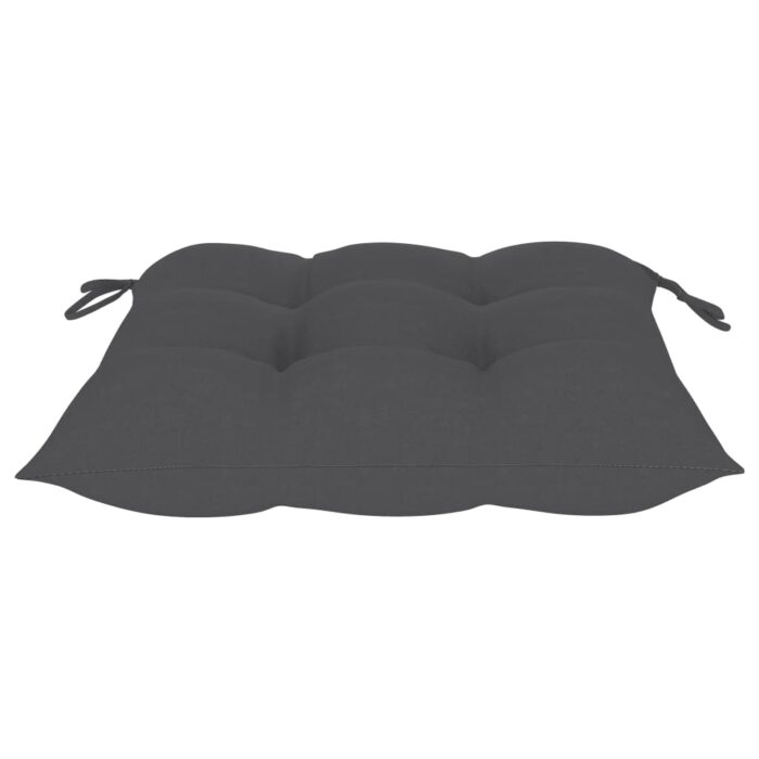 Coussins de chaise 4 pcs anthracite 40x40x7 cm tissu oxford – Image 3