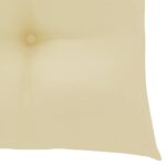 Coussins de chaise 4 pcs blanc crème 40x40x7 cm tissu oxford – Image 4