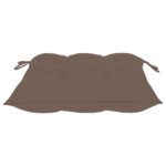 Coussins de chaise lot de 6 taupe 40x40x7 cm tissu oxford – Image 3