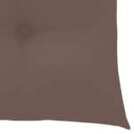 Coussins de chaise lot de 6 taupe 40x40x7 cm tissu oxford – Image 4